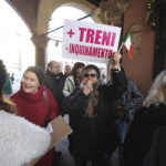 RAVENNA 12/01/2019. MANIFESTAZIONE PENDOLARI DELLE STAZIONI DI GODO E CLASSE