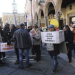 RAVENNA 12/01/2019. MANIFESTAZIONE PENDOLARI DELLE STAZIONI DI GODO E CLASSE