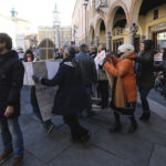 RAVENNA 12/01/2019. MANIFESTAZIONE PENDOLARI DELLE STAZIONI DI GODO E CLASSE