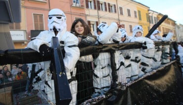 RAVENNA 24/02/2019. CARNEVALE DEI RAGAZZI Sfilata Dei Carri A Ravenna