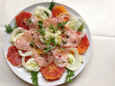 Carpaccio Pesce Spada Agrumi