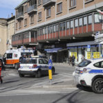 RAVENNA 25/02/2019. INCIDENTE IN VIALE FARINI. Auto Della Polizia Municipale Investe Una Coppia Di Anziani Sulle Strisce Pedonali