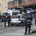 RAVENNA 25/02/2019. INCIDENTE IN VIALE FARINI. Auto Della Polizia Municipale Investe Una Coppia Di Anziani Sulle Strisce Pedonali