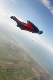 Wingsuit Flyer In Holland