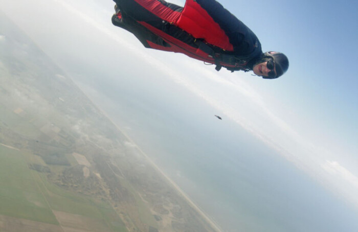 Wingsuit Flyer In Holland