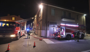 RAVENNA 30/03/2019. INCENDIO IN UNA CASA DI VIA GIROLAMO ROSSI.