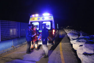 RAVENNA 23/03/2019. MARINA DI RAVENNA. Una Coppia Di Persona Cadute In Mare