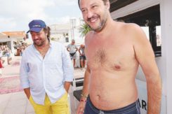 Matteo Salvini In Spiaggia A Milano Marittima