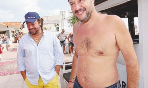 Matteo Salvini In Spiaggia A Milano Marittima