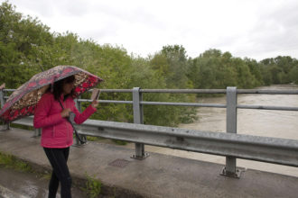 RAVENNA 13/05/2019. MALTEMPO FIUME SAVIO A RISCHIO ESONDAZIONE