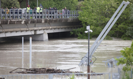 RAVENNA 13/05/2019. MALTEMPO FIUME SAVIO A RISCHIO ESONDAZIONE