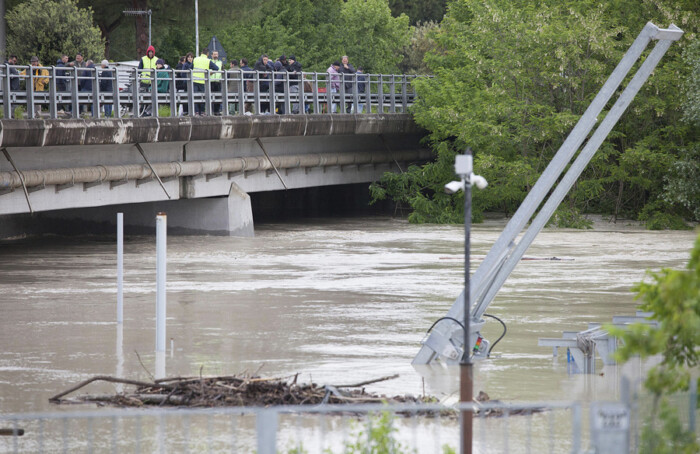 RAVENNA 13/05/2019. MALTEMPO FIUME SAVIO A RISCHIO ESONDAZIONE