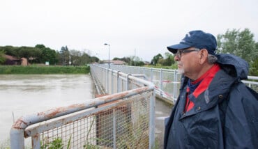 RAVENNA 13/05/2019. MALTEMPO FIUME SAVIO A RISCHIO ESONDAZIONE
