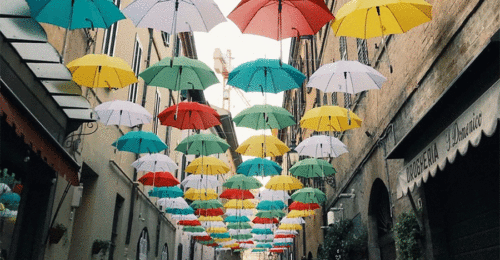 Ombrelli Via Mentana