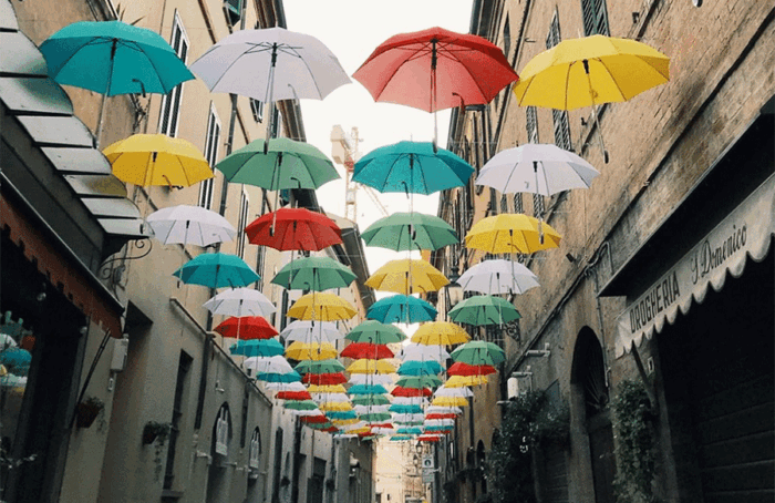 Ombrelli Via Mentana