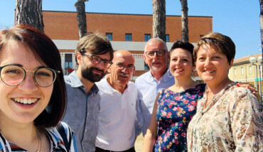 Il Sindaco Riccardo Graziani Con La Nuova Giunta Di Alfonsine