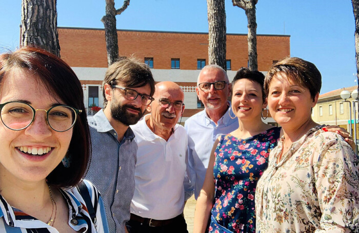 Il Sindaco Riccardo Graziani Con La Nuova Giunta Di Alfonsine