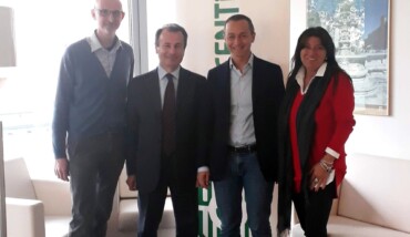 Cesare Soldati (Presidente Confesercenti Cesena), Roberto Lucchi, Graziano Gozi e Monica Ciarapica (Presidente Provinciale Confesercenti Ravenna)