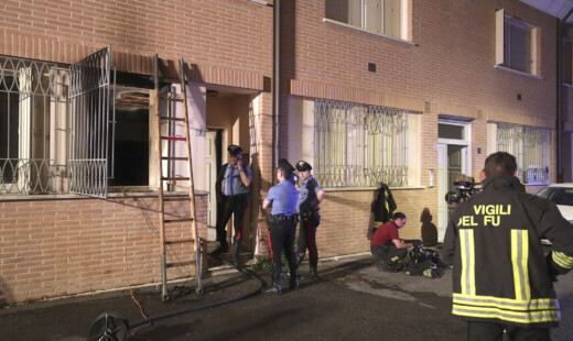 RAVENNA 19/06/2019. INCENDIO DI UN APPARTAMENTO IN VIA SAN VITTORE