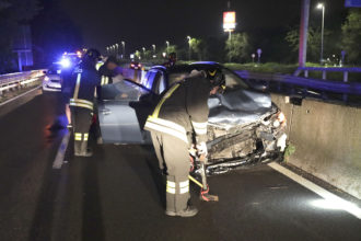 RAVENNA 28/07/2019. INCIDENTE SULLA SS16 ADRIATICA CORSIA NORD NEI PRESSI ESP