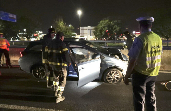RAVENNA 28/07/2019. INCIDENTE SULLA SS16 ADRIATICA CORSIA NORD NEI PRESSI ESP