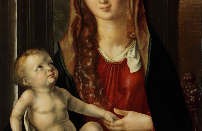 Albrecht Dürer Madonna Del Patrocinio 1495 Ca Olio Su Tavola 47,8 X 36,5