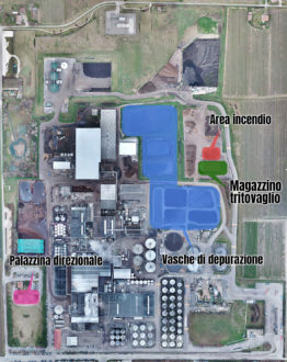 Stabilimento Caviro Faenza Area Incendio