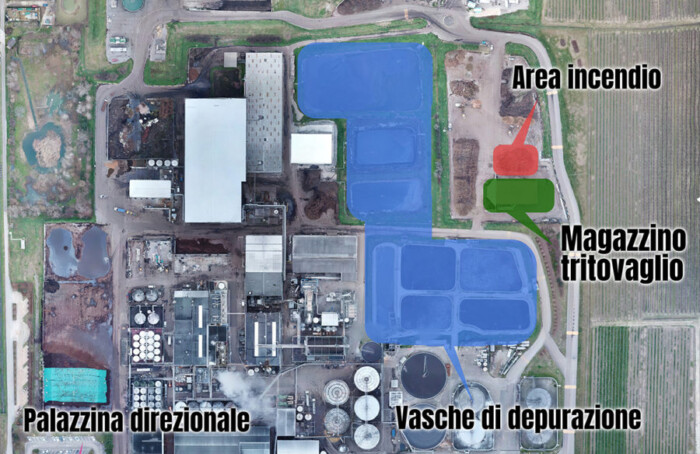 Stabilimento Caviro Faenza Area Incendio