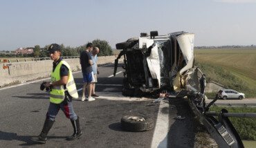 RAVENNA 27/08/2019. INCIDENTE E45