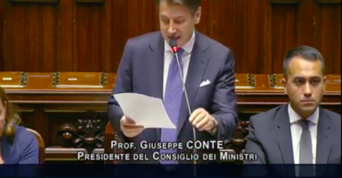 Il discorso del premier Giuseppe Conte