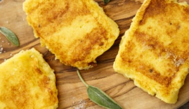 Polenta Fritta Con Salsa Ai Funghi Porcini