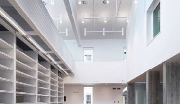Uno scatto dall'interno del nuovo Archivio Arcivescovile