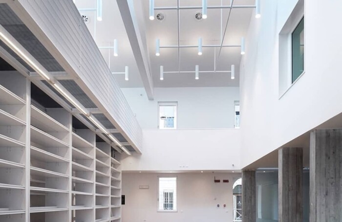 Uno scatto dall'interno del nuovo Archivio Arcivescovile