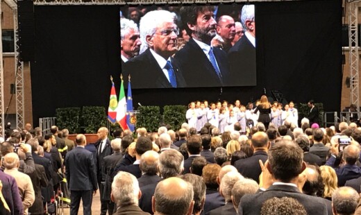 Il presidente della Repubblica al Pala De André