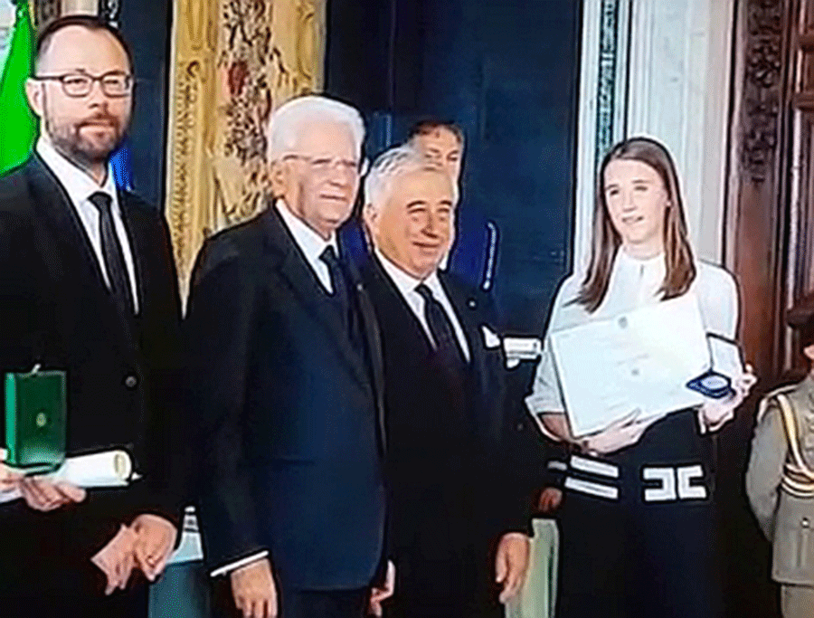 Laura Ginestretti Cerimonia Quirinale