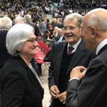 Romano Prodi e Rosy Bindi con Antonio Patuelli