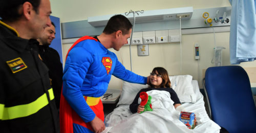 Superman Bambina Ospedale