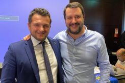 Andrea Liverani Con Matteo Salvini