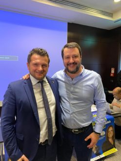 Andrea Liverani Con Matteo Salvini