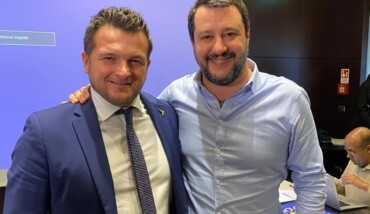 Andrea Liverani Con Matteo Salvini