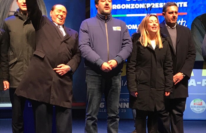 Berlusconi Meloni Salvini