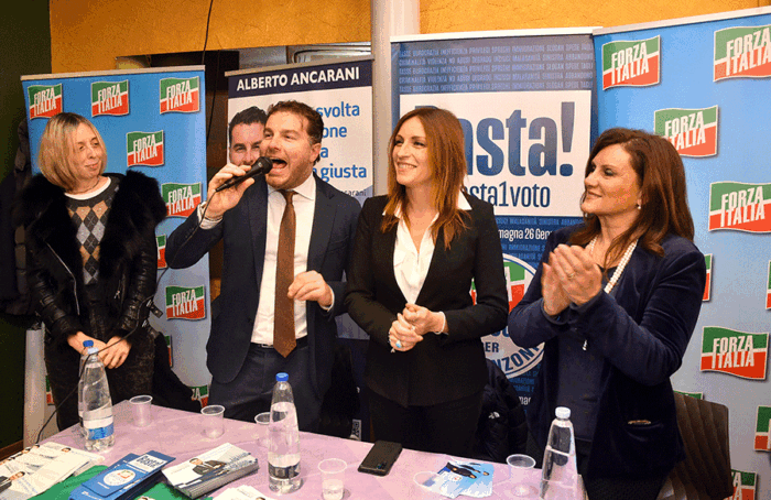 Borgonzoni con Ancarani