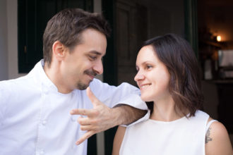 Gianluca Gorini e Sara Silvani: marito e moglie gestiscono il ristorante a San Piero in Bagno