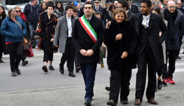 Funerale Matteucci Moglie Figlio
