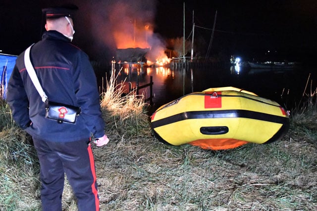 Incendio Capanno Baiona 2