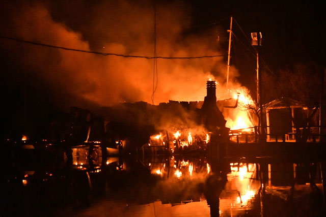 Incendio Capanno Baiona