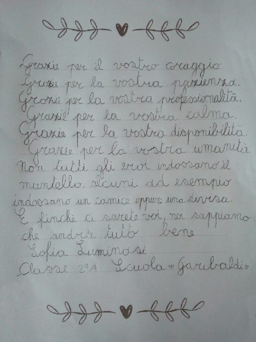 Lettera Sofia