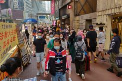 Street In Hong Kong During The COVID 19 Pandemic