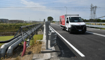 RIAPERTURA PONTE SULLO SCOLO LAMA IN VIA ROMEA NORD ALLE BASSETTE (RA) 