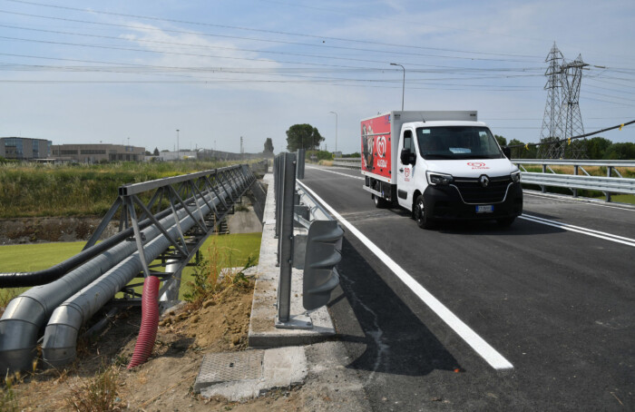 RIAPERTURA PONTE SULLO SCOLO LAMA IN VIA ROMEA NORD ALLE BASSETTE (RA)